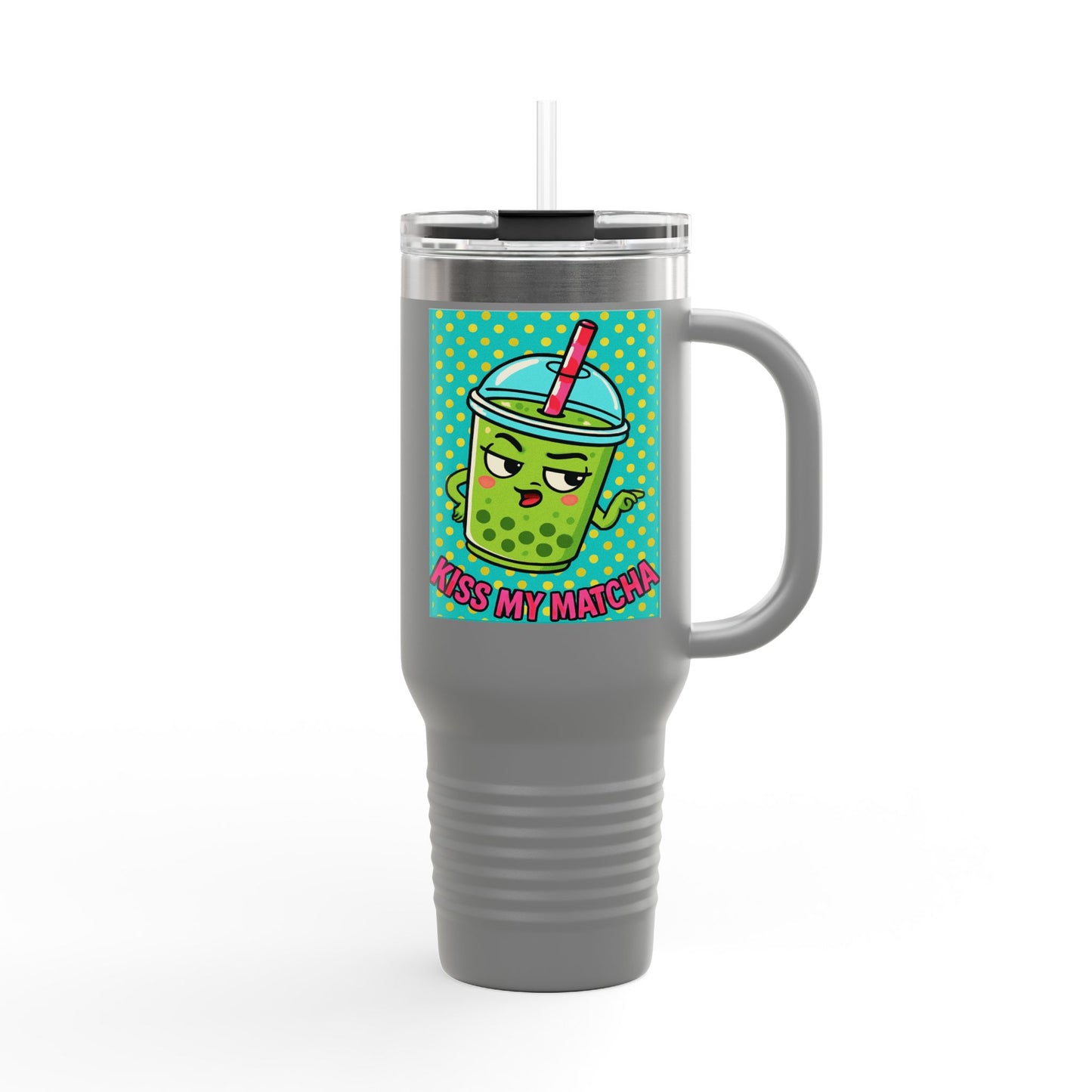 Kiss My Matcha Travel Mug | Funny Matcha Insulated Travel Mug
