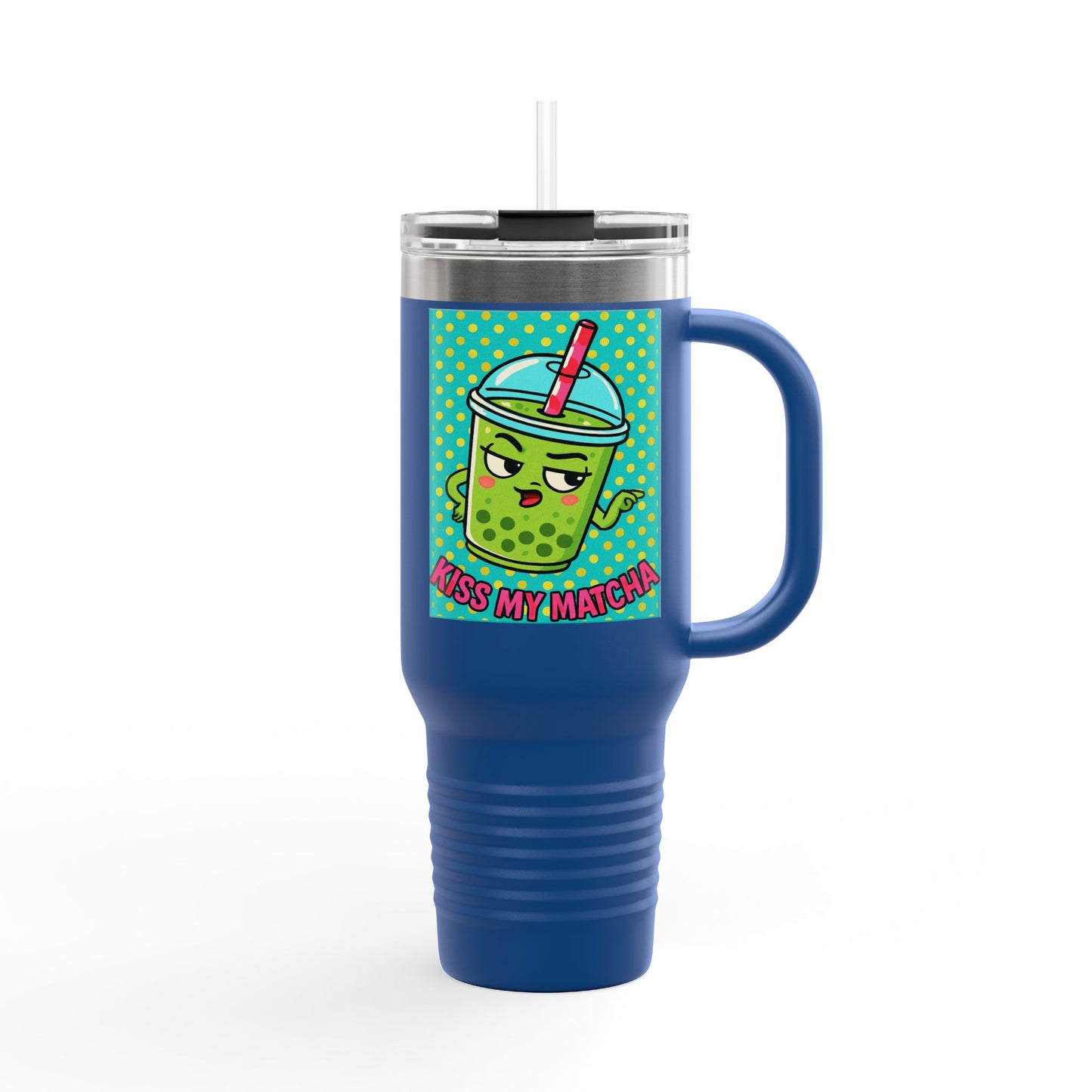 Kiss My Matcha Travel Mug | Funny Matcha Insulated Travel Mug