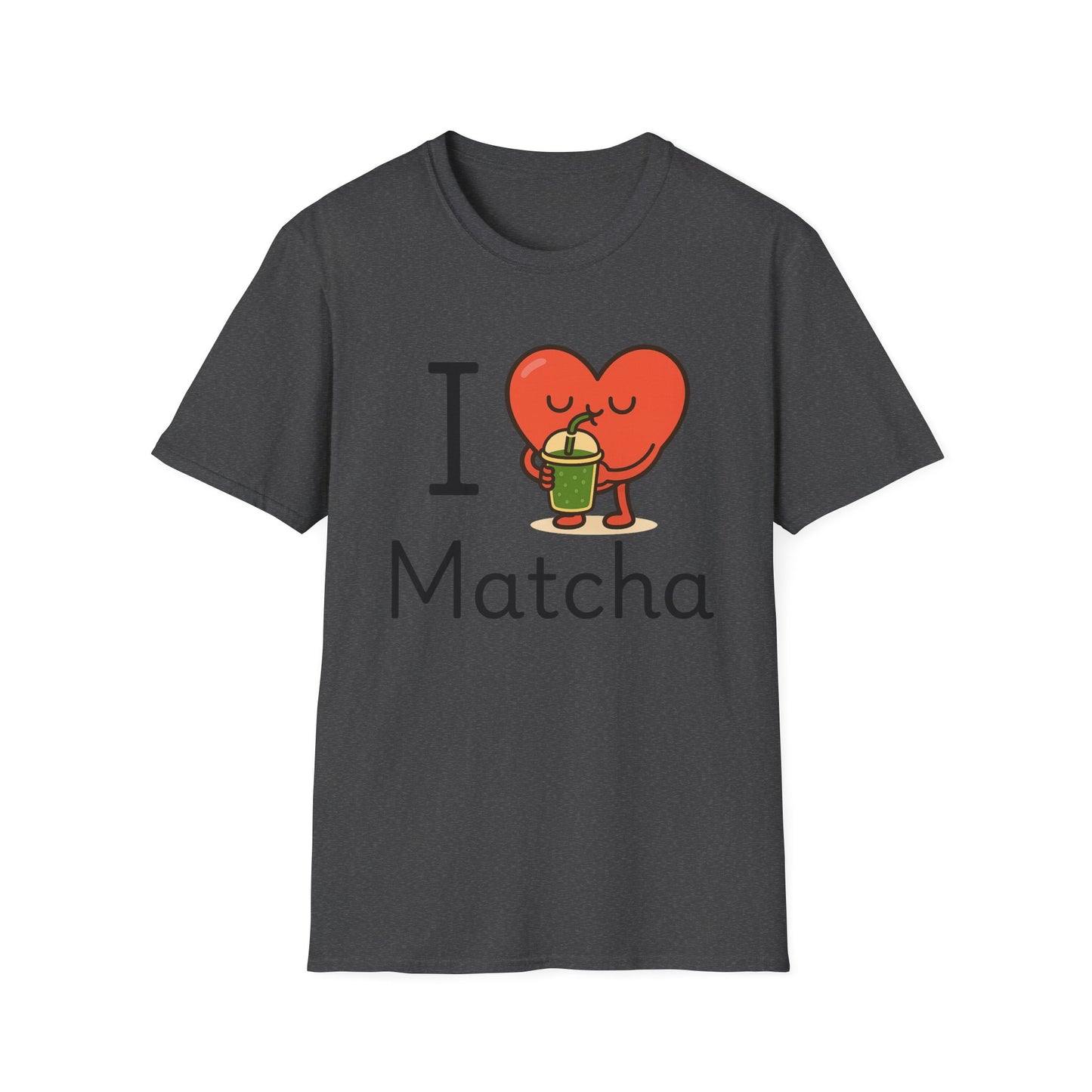 I Love Matcha T-Shirt – Cute Heart Drinking Matcha Tee | Matcha Lover Gift