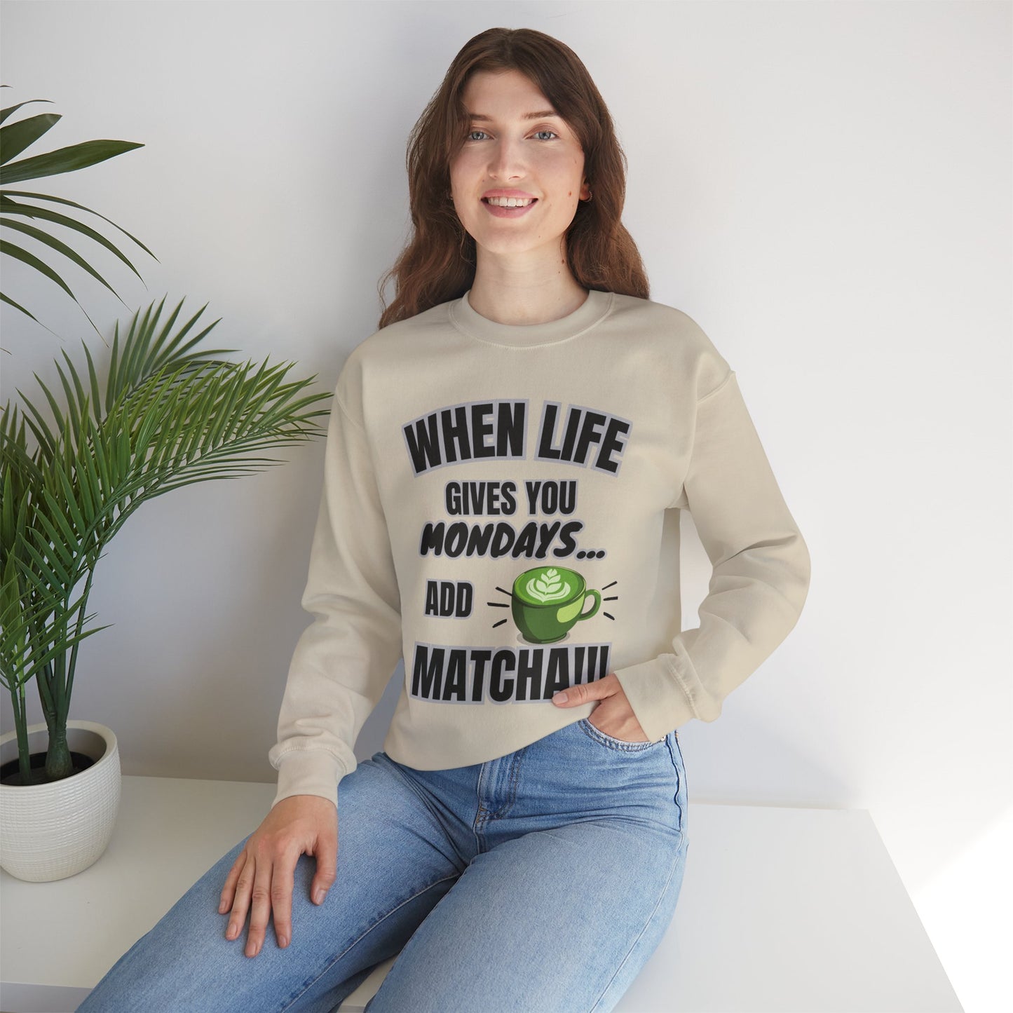 When Life Gives You Mondays, Add Matcha Tee – Funny Matcha Latte Aesthetic Shirt for Matcha Lovers Lovers, Funny Gift for Matcha Lovers